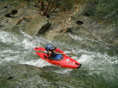 Sortie de la canalette après le Goulet (3+), fin de la seconde gorge.
